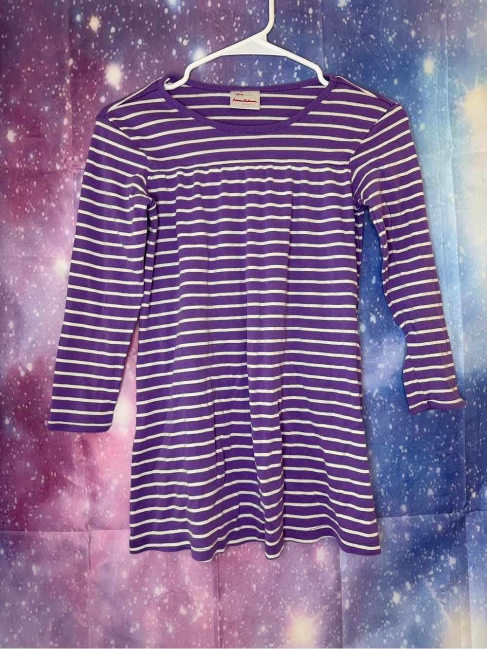 Hanna Andersson striped purple dress